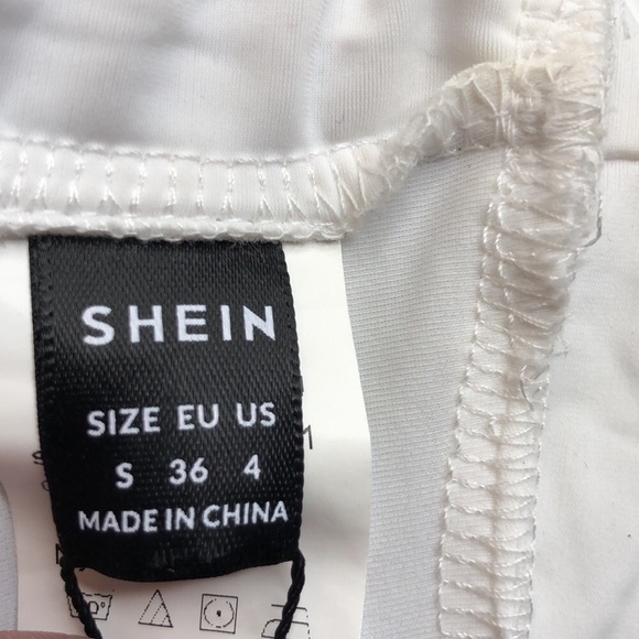 NWT - SHEIN - White Strappy Bikini Top - Size Small, US 4 - Picture 3 of 5